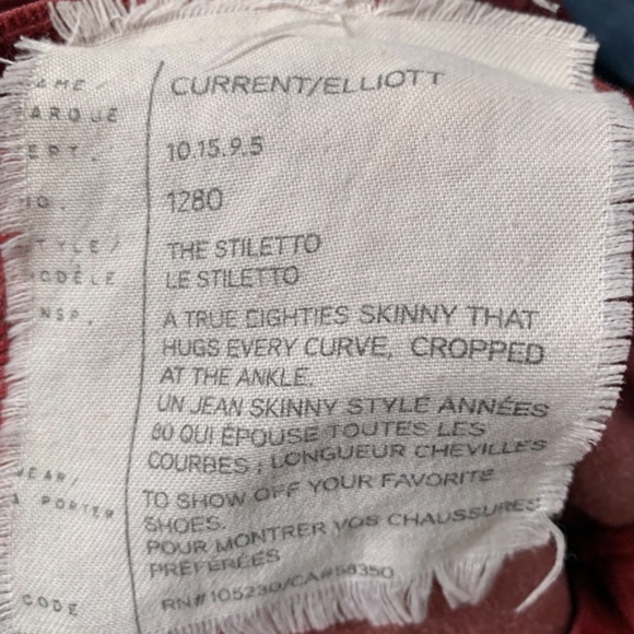 Current/Elliott the stiletto corduroy pant - Picture 4 of 6